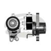 GATES T39055 Tensioner Pulley, v-ribbed belt